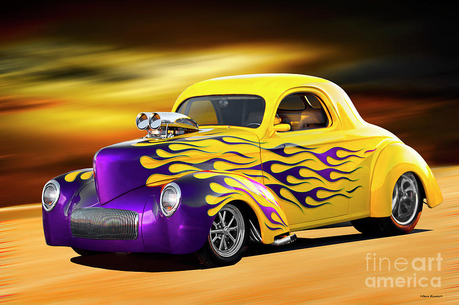 1941 Willys 'blown' Coupe by Dave Koontz - Royalty Free and Rights Managed  Licenses