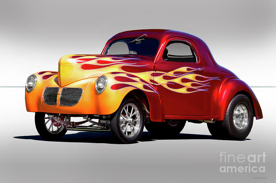 1941 Willys Gasser Coupe Photograph by Dave Koontz