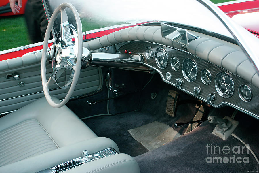 1950s Custom Car Dashboard #2 Photograph by Lucie Collins