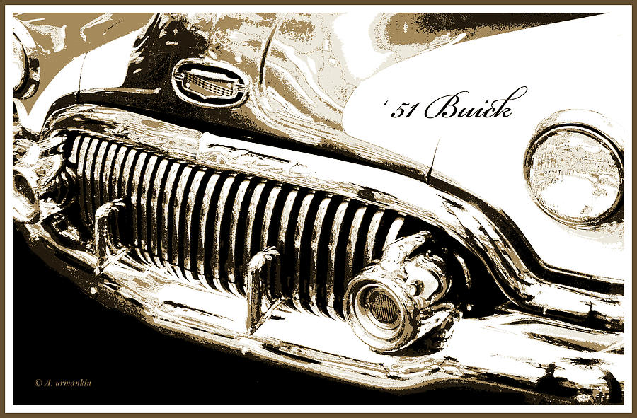 1951 Buick Super, Digital Art Photograph by A Macarthur Gurmankin