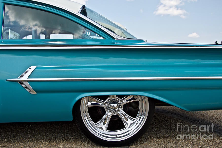 1960 Chevy Impala #2 Photograph by Linda Bianic