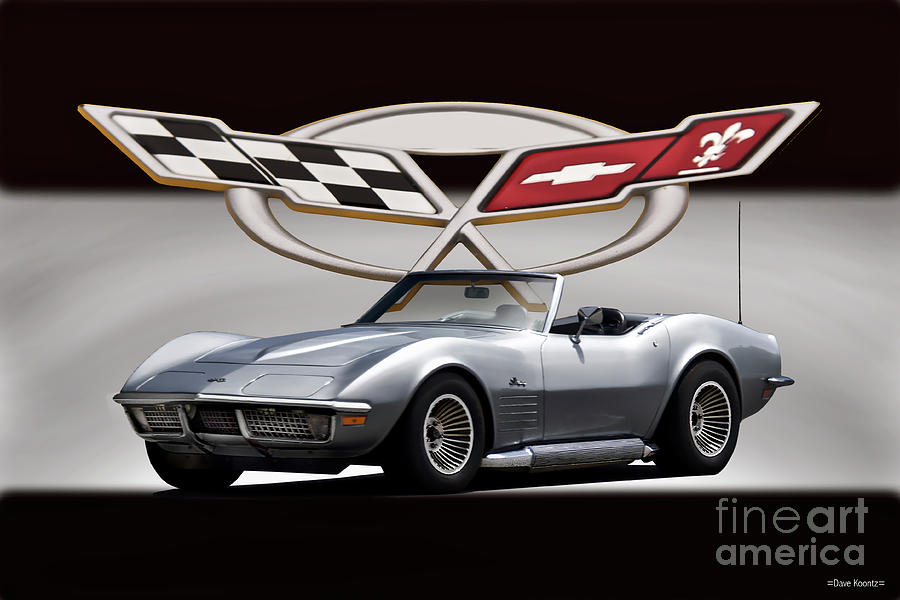 1970 Corvette Stingray Convertible Photograph by Dave Koontz - Pixels