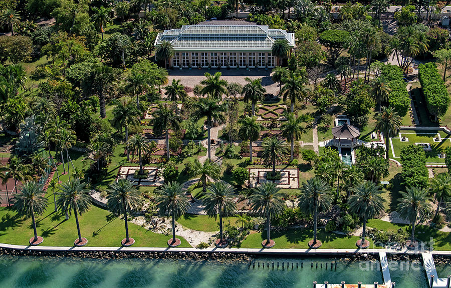 21 Star Island Dr Miami Beach Aerial Photograph by David Oppenheimer