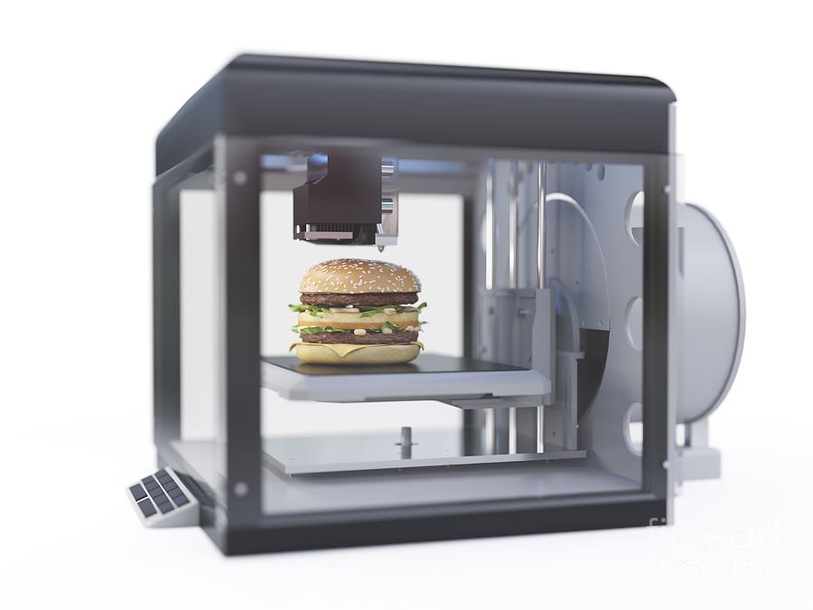 3d printed burger