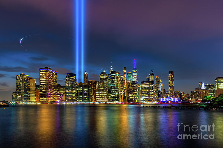 9-11 Tribute in Light Photograph by Robert Richards - Fine Art America