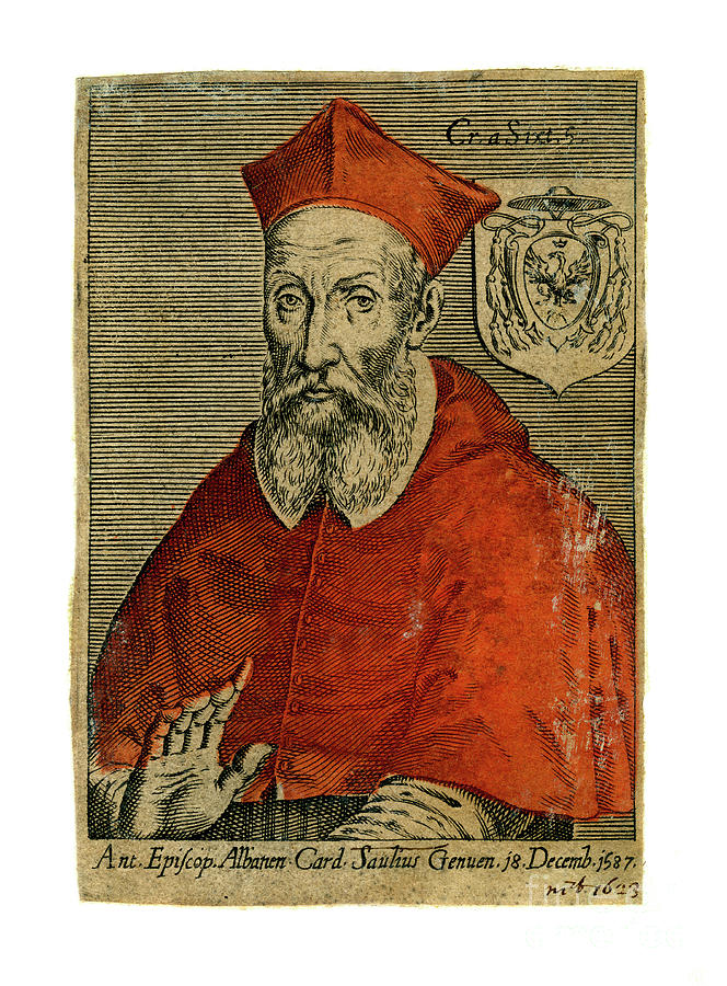 A Cardinal, 16th Century #1 Drawing by Print Collector