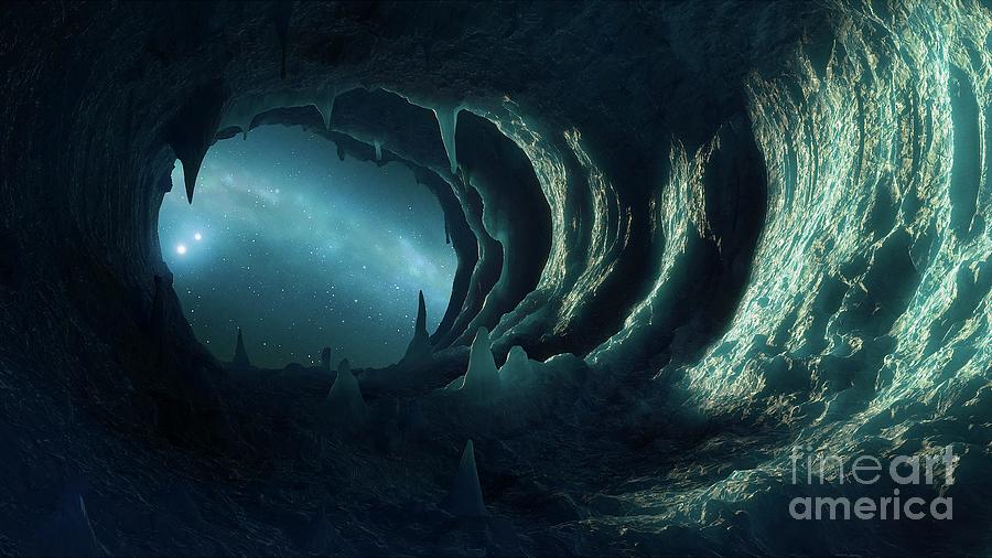 A Cave On An Exoplanet #1 Photograph by Mark Garlick/science Photo Library