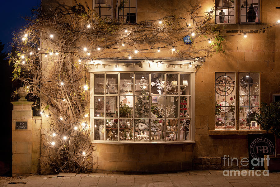 A Cotswold Xmas at Night Photograph by Tim Gainey