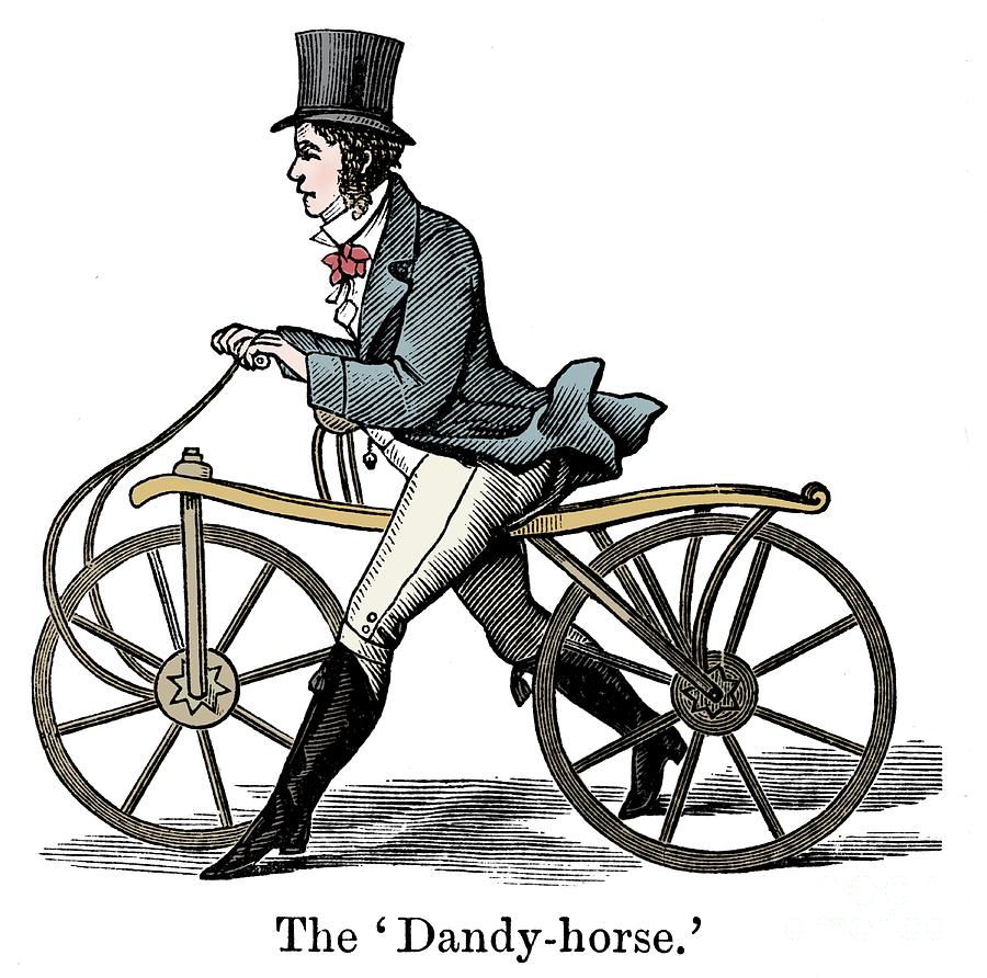 A Dandy-horse Or Draisienne Of The Type #1 Drawing by Print Collector