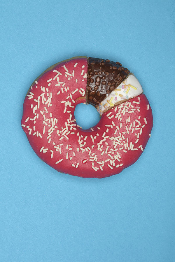 A Donut Made From Different Pieces #1 Photograph by Fstop Images - Larry Washburn