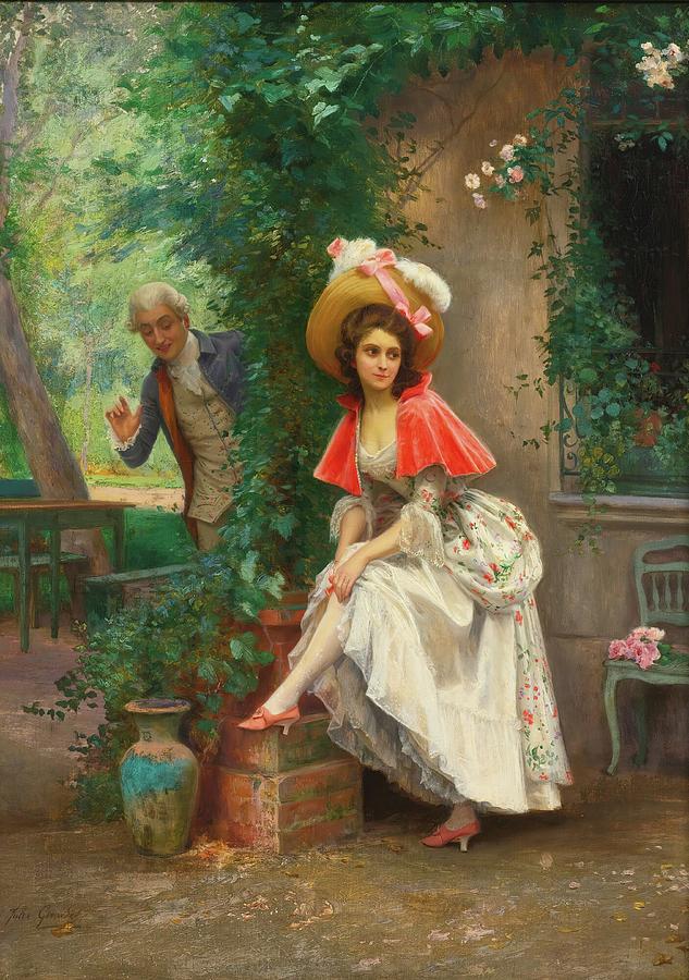A Finely Turned Ankle Painting by Jules Girardet - Fine Art America