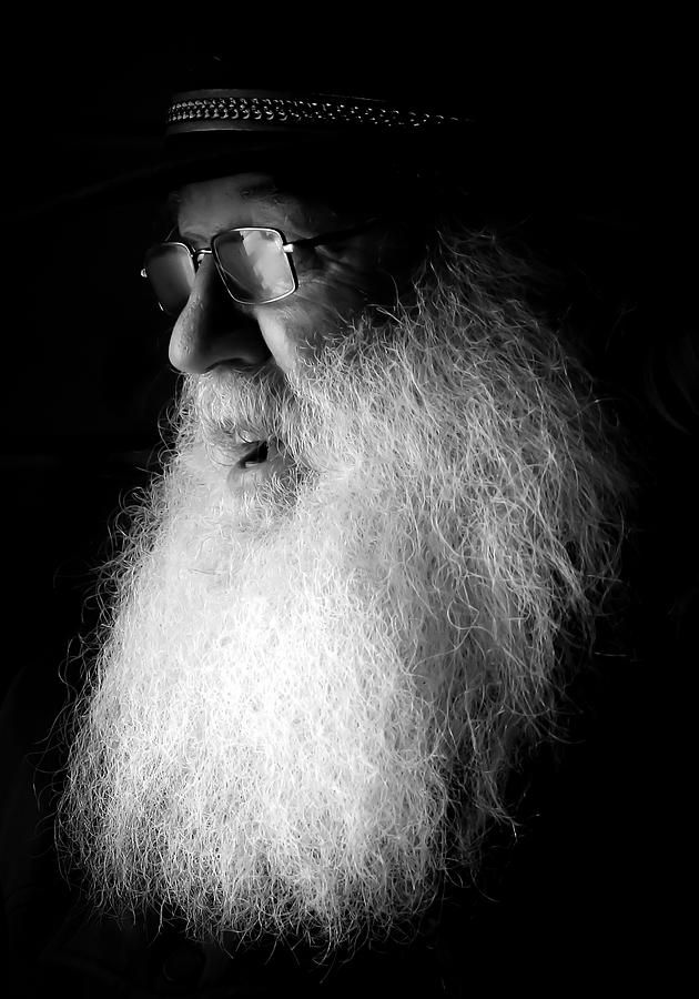 Portrait Photograph - A Man With A Wite Beard #1 by Davidhx Chen