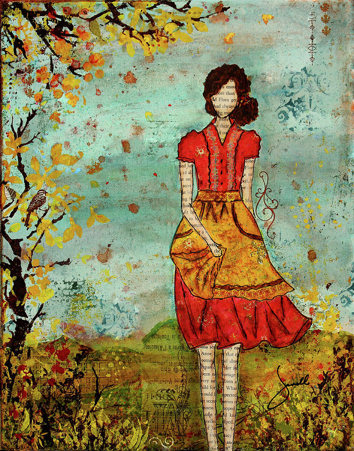 Butterfly Mixed Media - A Prairie Autumn Day #1 by Janelle Nichol