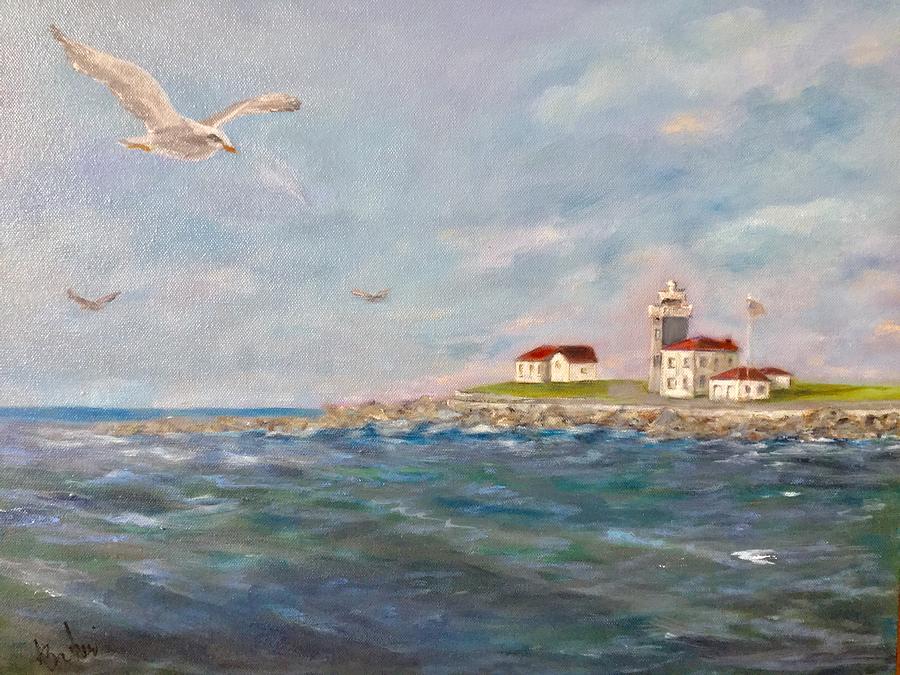A Seagulls View Painting by Anne Barberi