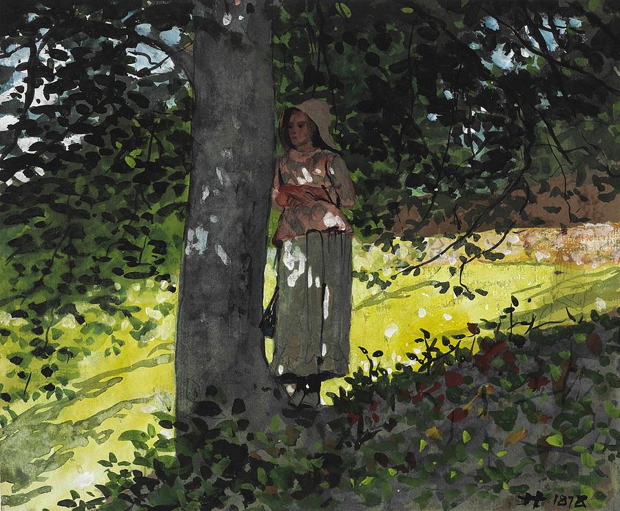 Winslow Homer Painting - A Shady Spot, Houghton Farm #1 by Mountain Dreams