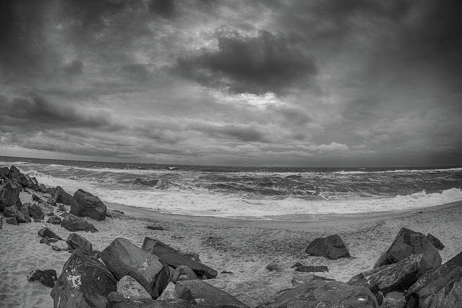 A Stormy Day at Sandy Hook, New Jersey #3 Photograph by Alan Goldberg