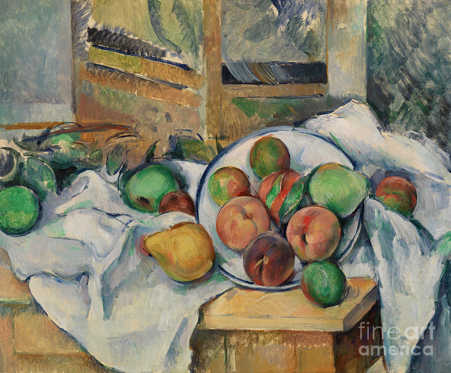 A Table Corner Painting by Paul Cezanne