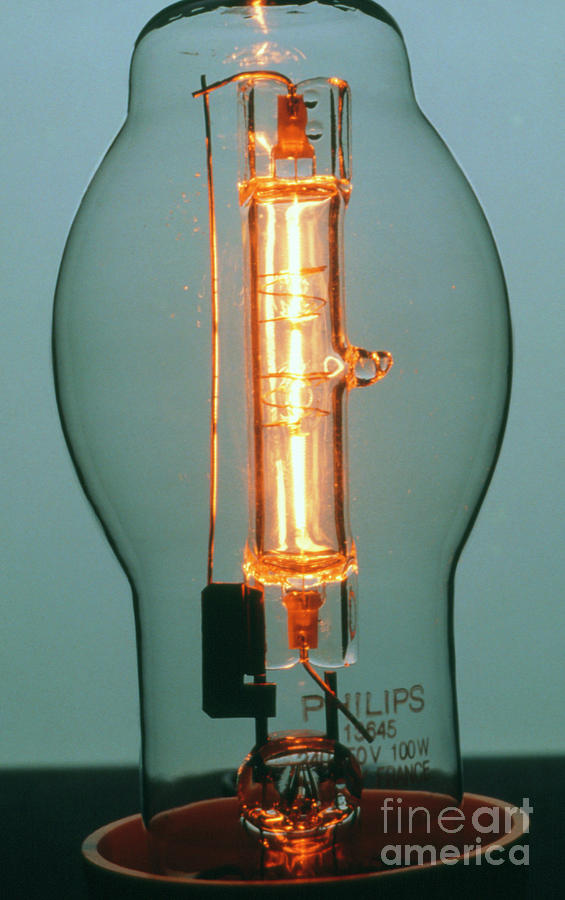Lamp Photograph - A Tungsten-halogen Lamp #1 by Amy Trustram Eve/science Photo Library