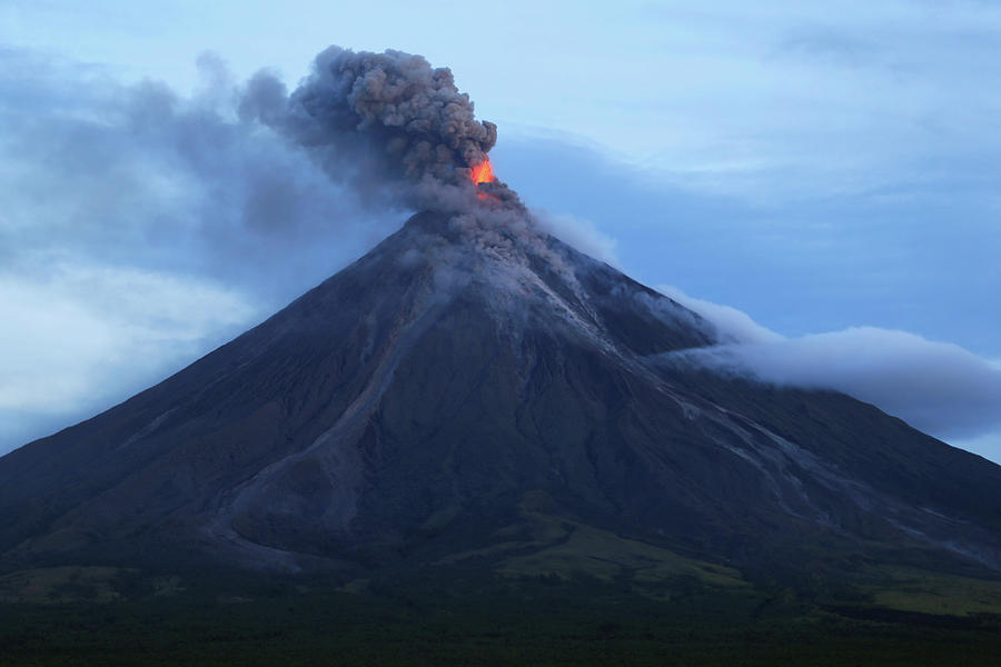 A View Of The Mount Mayon Volcano Photograph By Romeo Ranoco - Fine Art 