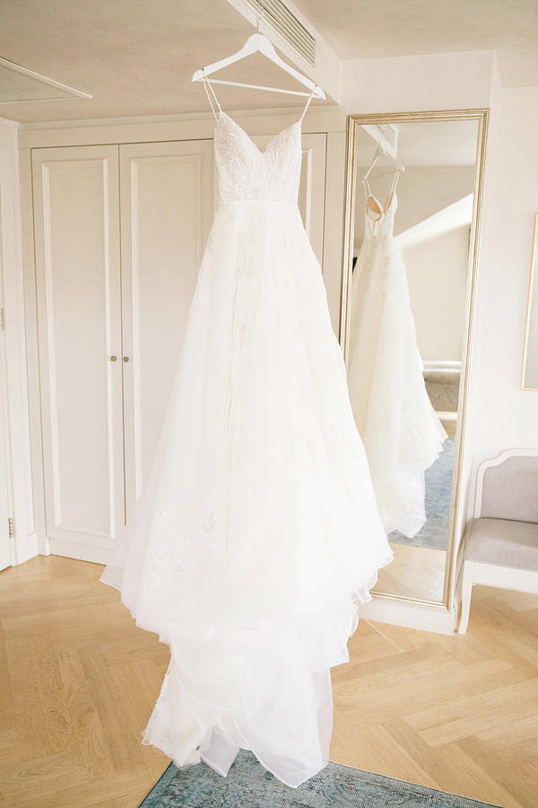 White Bride Wedding Dress Hanger 
