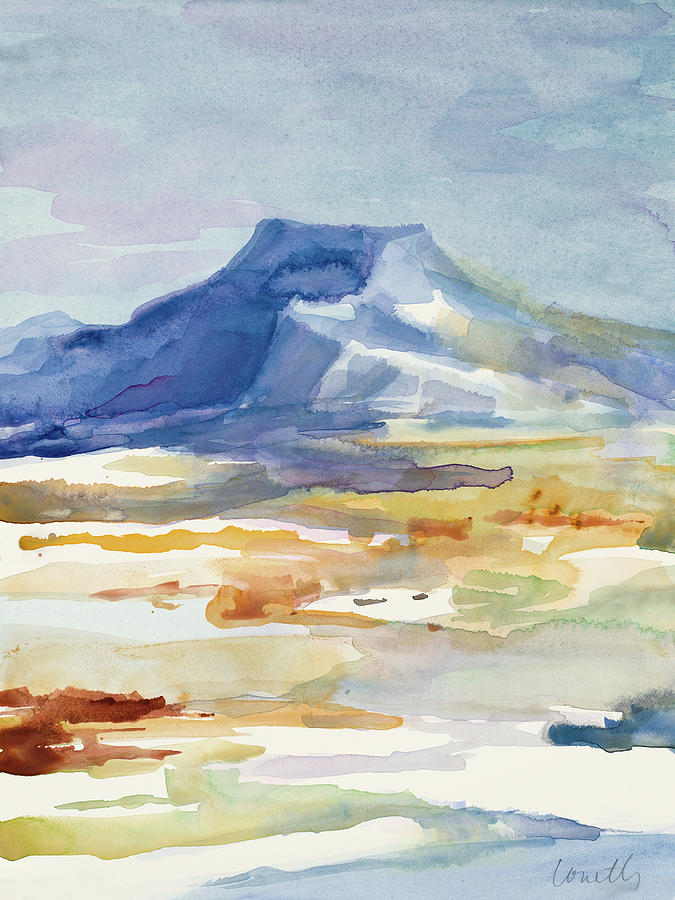 Landscape Painting - Abiquiu Butte #1 by Lanie Loreth