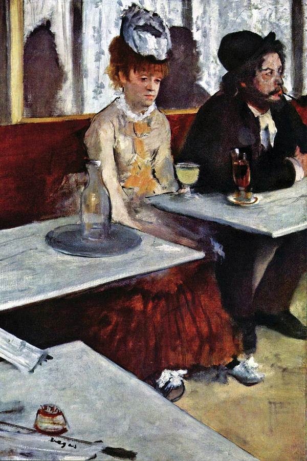 Absinthe #1 Painting by Edgar Degas