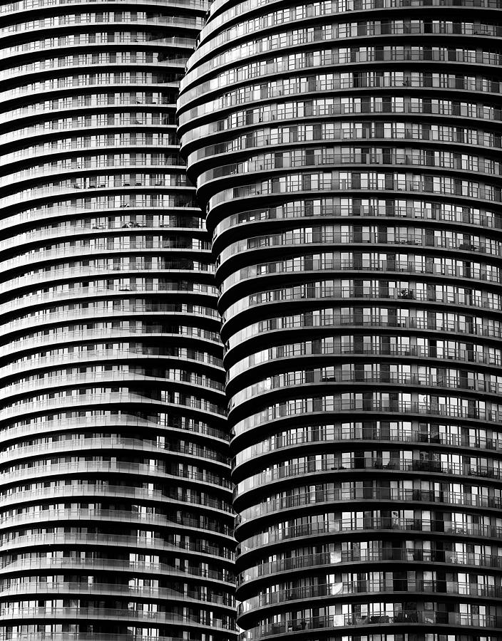 Black And White Photograph - Absolute Towers #1 by Roland Shainidze