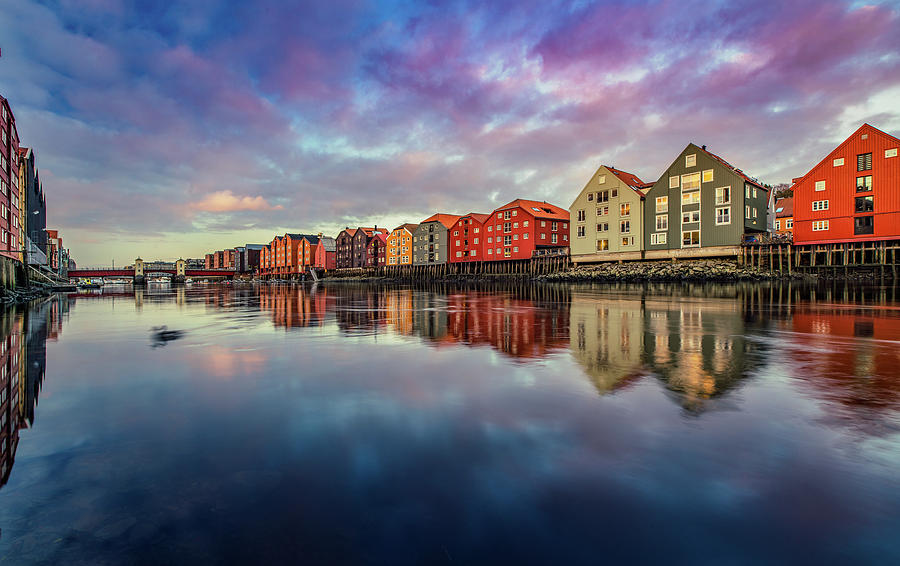 Absolutely Beautiful Sunset In Trondheim Photograph By Aziz Nasuti 