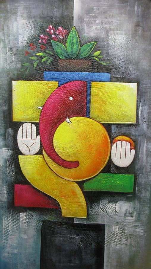 Featured image of post Abstract Ganesha Acrylic Painting