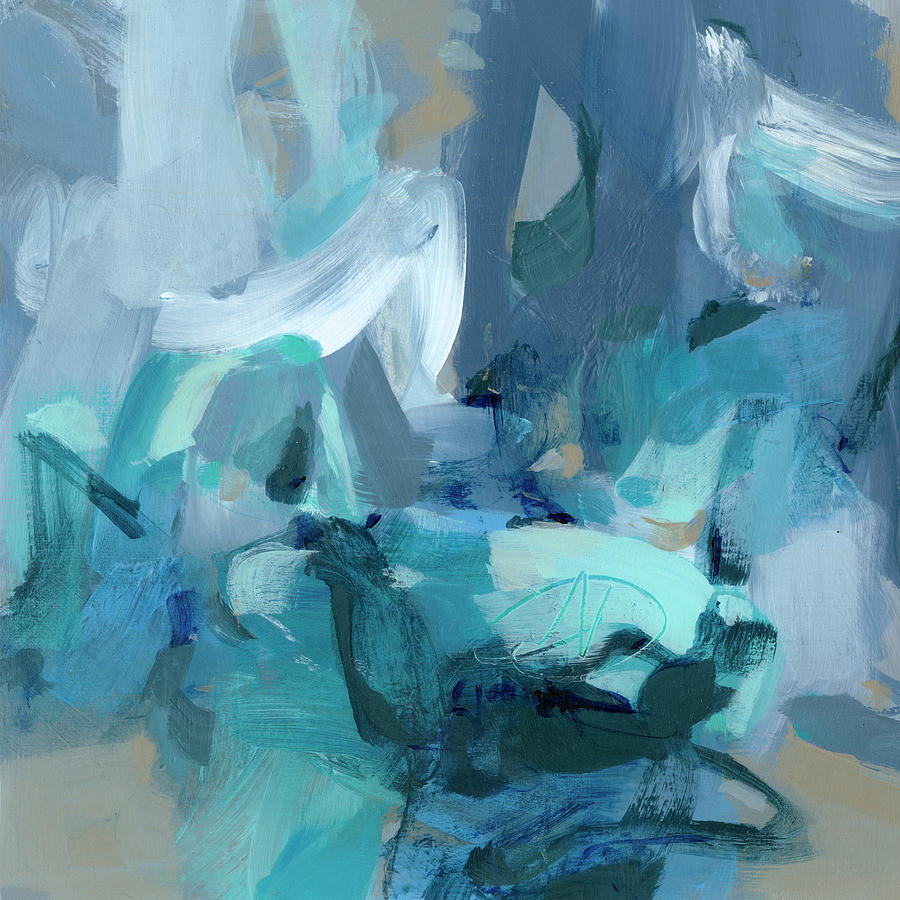Abstract Blues II #1 Painting by Christina Long