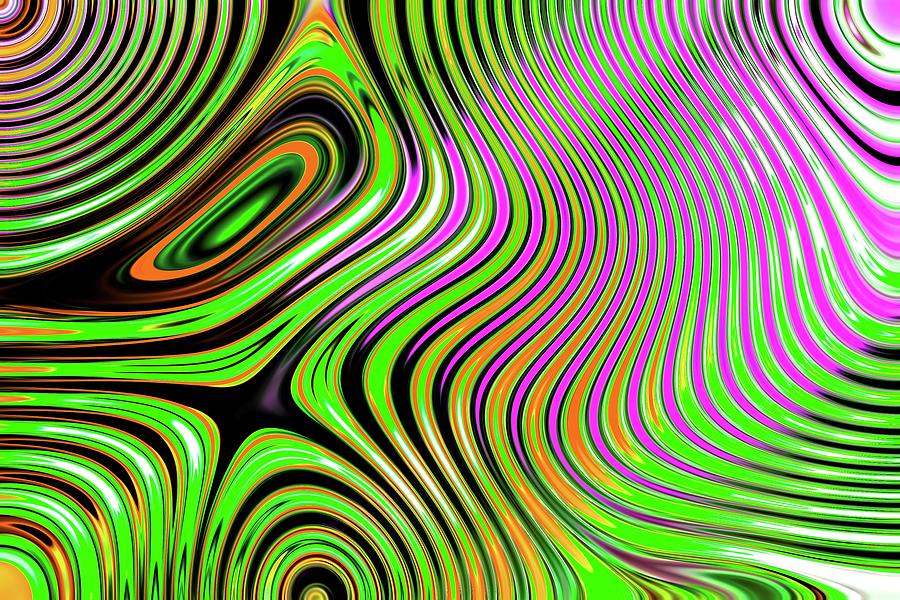 Abstract Chaos Green #1 Digital Art by Don Northup