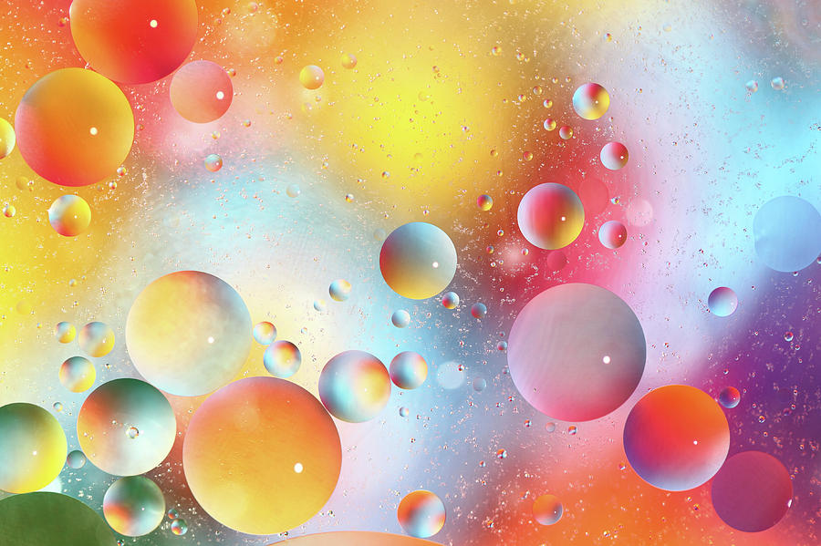 Abstract colorful background with bubbles in the water Photograph by George  Tsartsianidis - Pixels