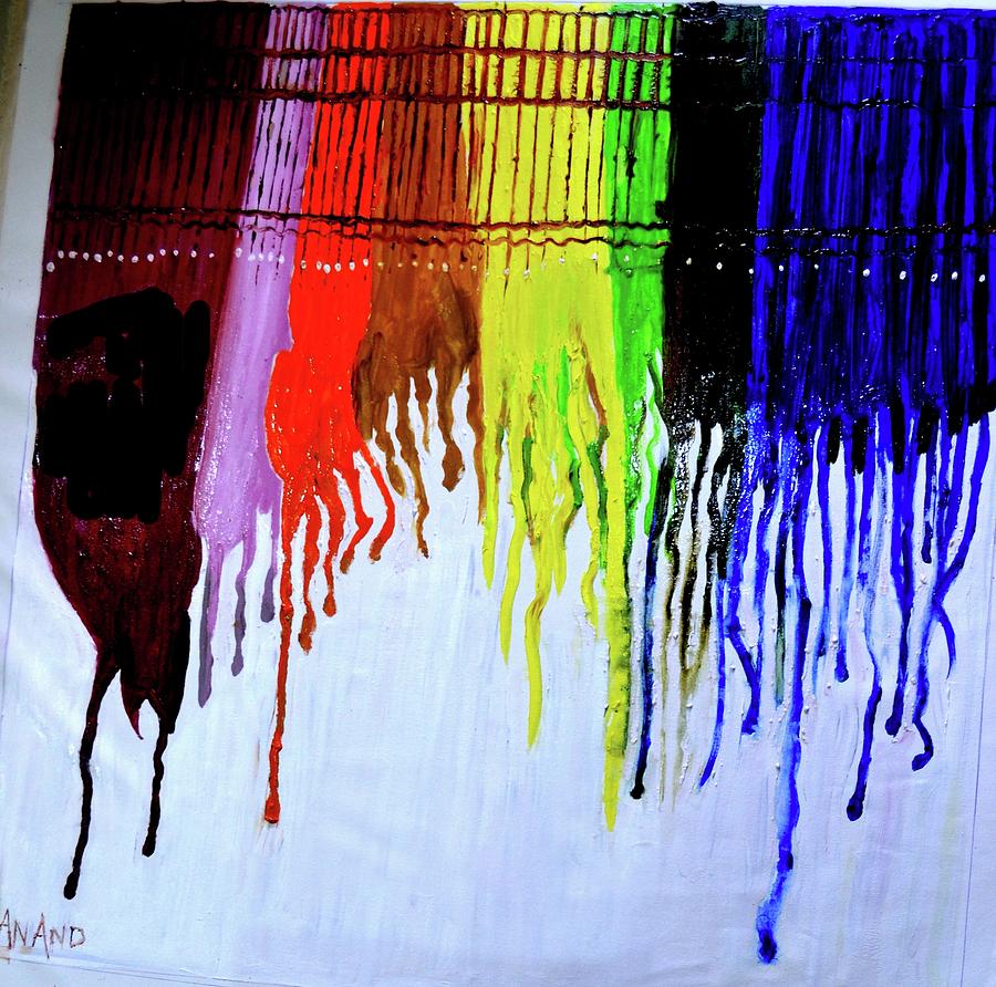 Abstract Drip Painting Painting by Anand Swaroop Manchiraju