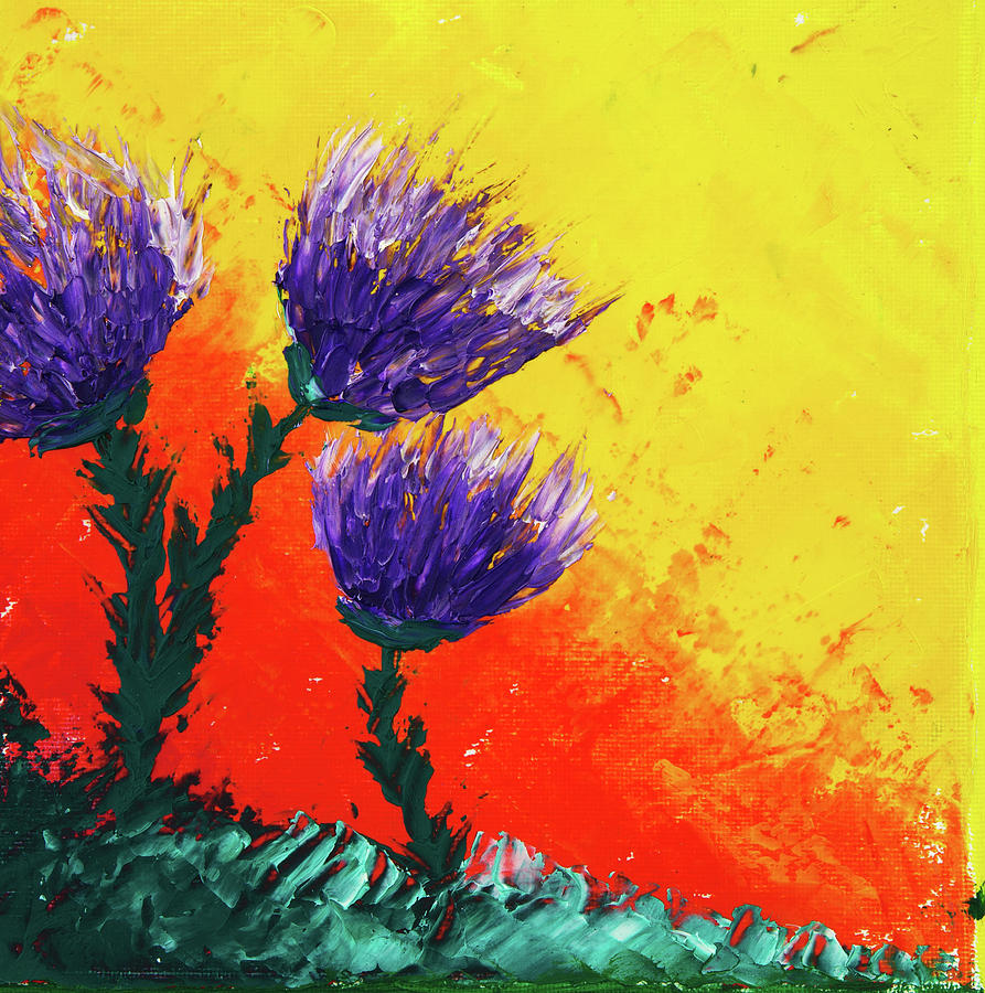 Abstract Flowers Painting