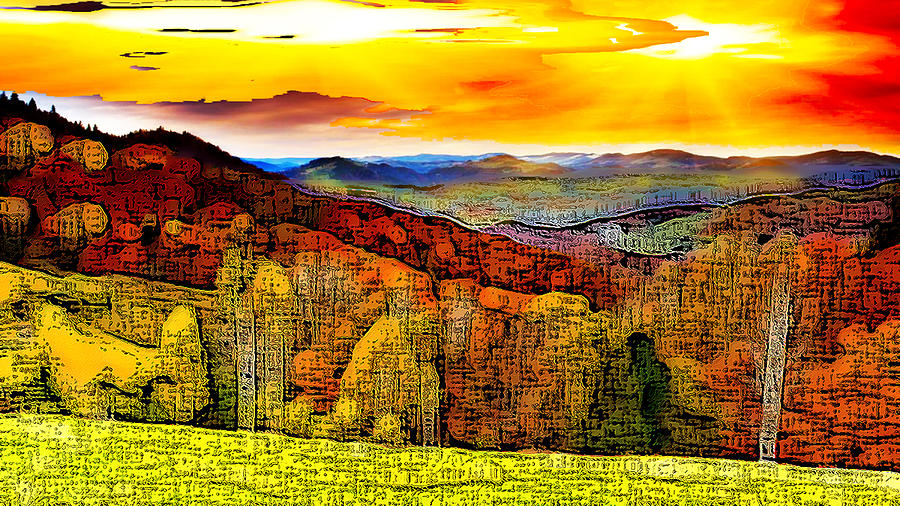 Abstract Scenic 1 #1 Digital Art by Bruce IORIO