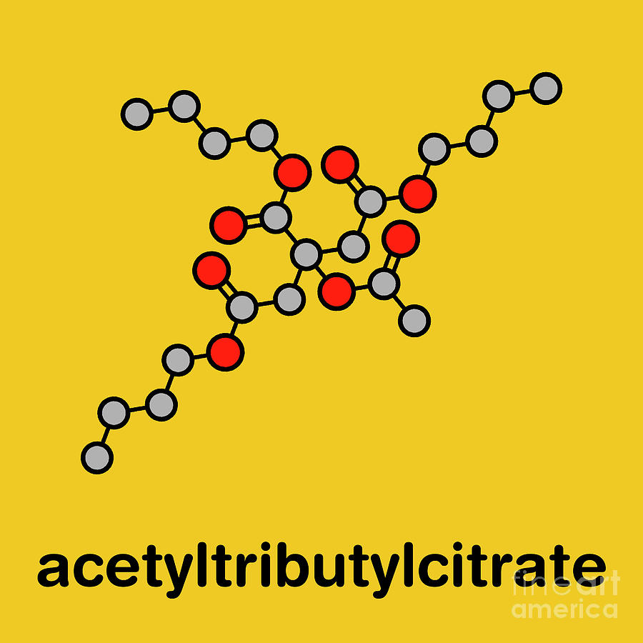 Acetyl Tributyl Citrate Plasticizer Molecule #1 Photograph by Molekuul/science Photo Library