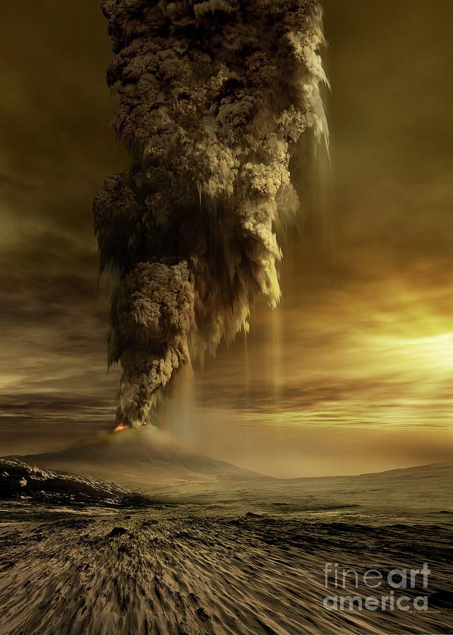 Active Volcano On Venus #1 Photograph by Detlev Van Ravenswaay/science Photo Library