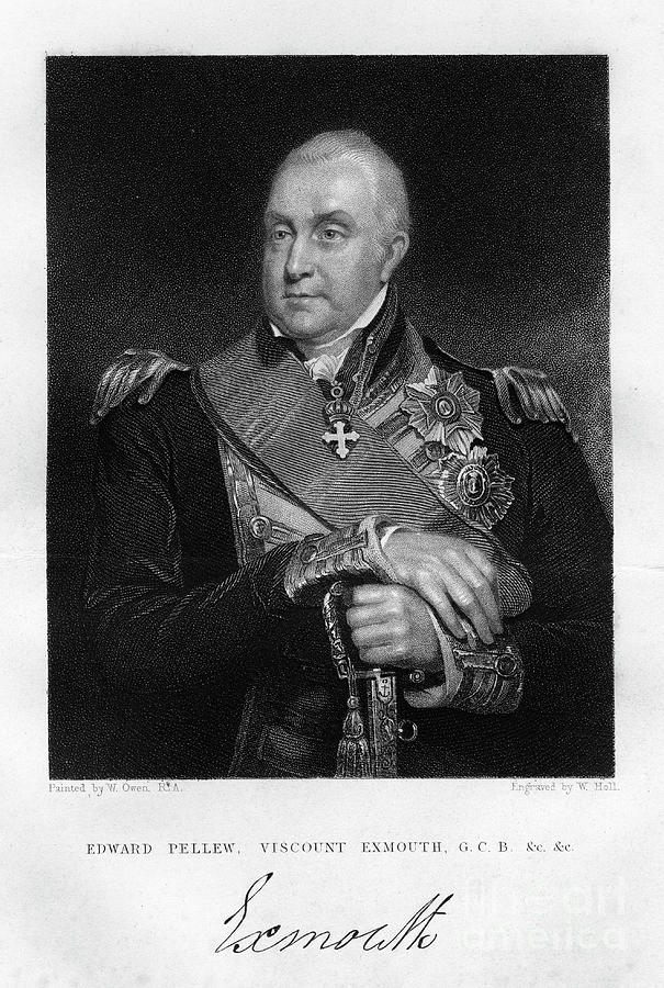 Admiral Edward Pellew 1757-1833, 1st #1 Drawing by Print Collector