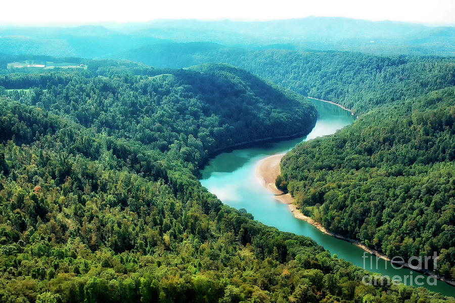 Aerial View Gauley River #1 Photograph by Thomas R Fletcher