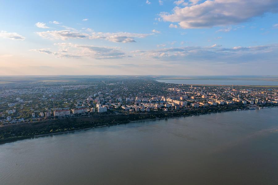 Architecture Photograph - Aerial View Of Galati City, Romania #1 by Daniel Chetroni
