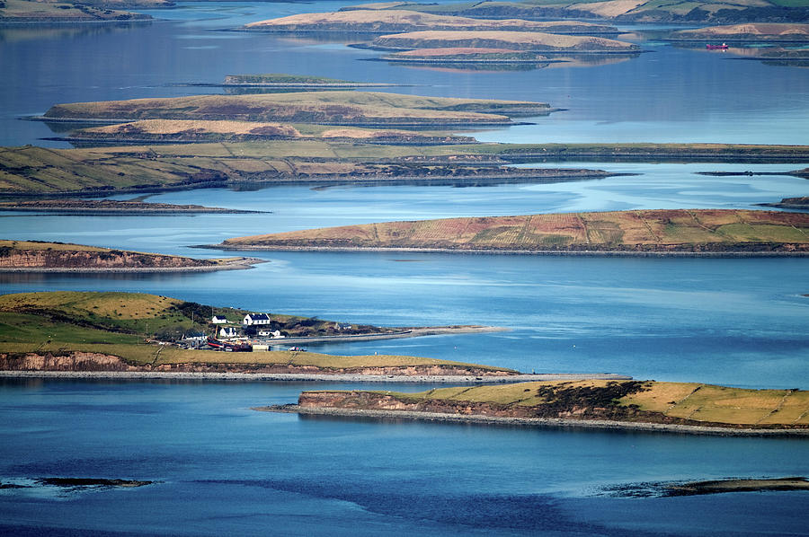 Aerial View Of Houses In Rural Marsh Digital Art by George Karbus ...