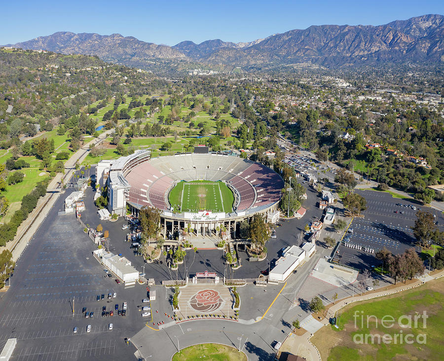 Aerial view of the famous rose bowl Photograph by Chon Kit Leong Fine