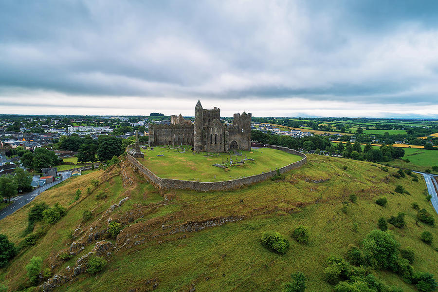 Aerial view of the Rock of Cashel in Ireland Photograph by Miroslav ...