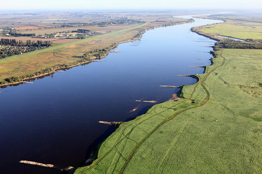 Aerial View Of The Vistula River #1 Photograph by Dariuszpa
