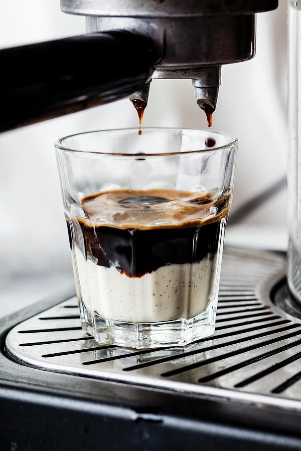 Affogato Al Caf espresso With Vanilla Ice Cream #1 Photograph by Susan Brooks-dammann