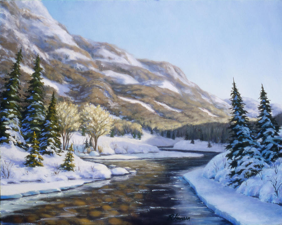 Banff National Park Painting - Afternoon Shadows by Rick Hansen