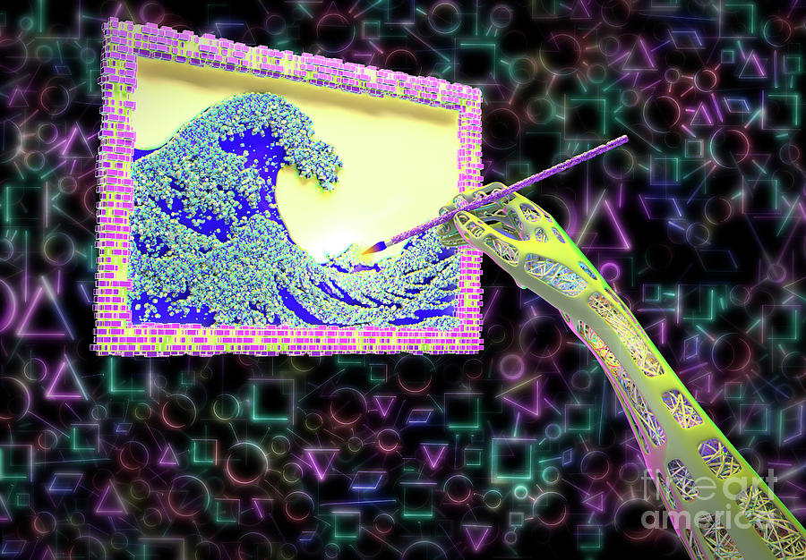 Ai Art #1 Photograph by Tim Vernon / Science Photo Library