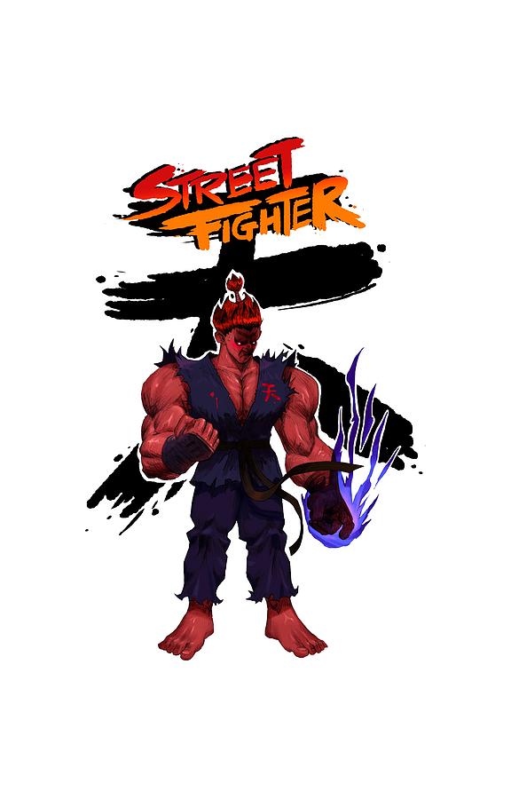 Akuma Street Fighter Digital Art By Anggia Anindita Fine Art America