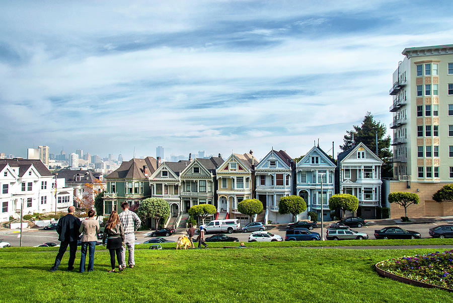 Alamo Square In San Francisco #1 Digital Art by Towpix