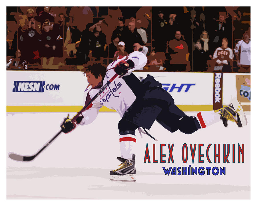 Hockey Digital Art - Alex Ovechkin #1 by Positive Images